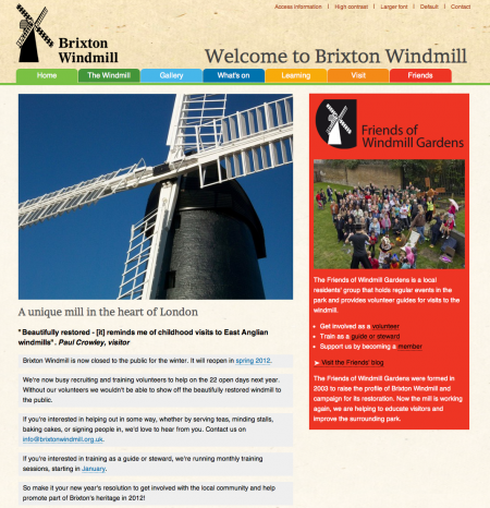 Image the Brixton Windmill website