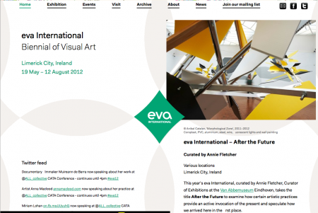 Image of eva International website