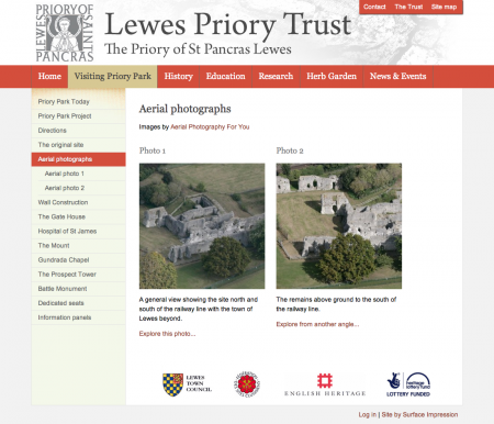 Aerial Images of the Lewes Priory